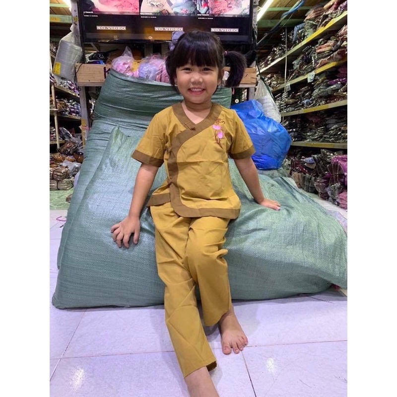 Đồ lam đi chùa 🌸🌸🌸🌸 Mẩu Tim Phối Bé