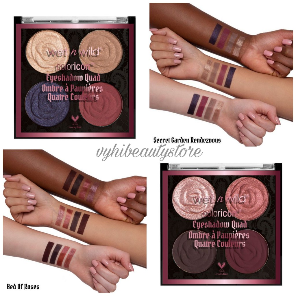 Bảng mắt Wet n Wild Color Icon 4 ô phiên bản hoa hồng limited