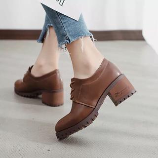 Giày đốc da ulzzang