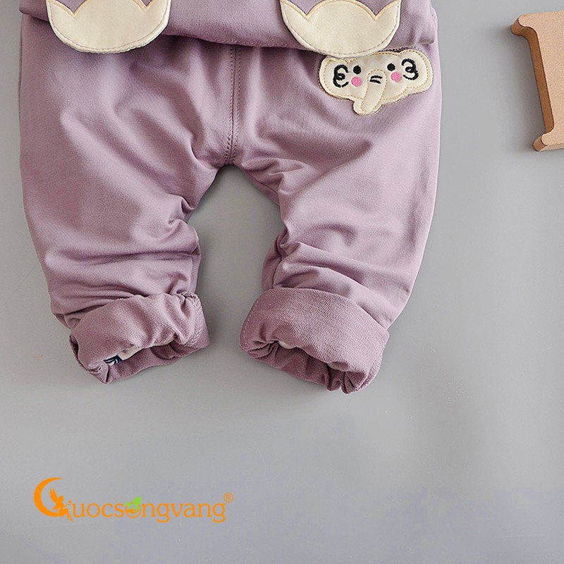 Bộ quần áo bé trai set đồ bé trai mùa thu GLSET034 tím Cuocsongvang