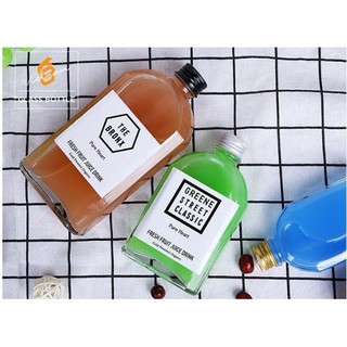 COMBO 50 CHAI THỦY TINH DẸT VUÔNG 250ML NẮP NHÔM (ĐEN HOẶC BẠC) ĐỰNG NƯỚC HOA, TINH DẦU, ĐỒ UỐNG ĐA NĂNG