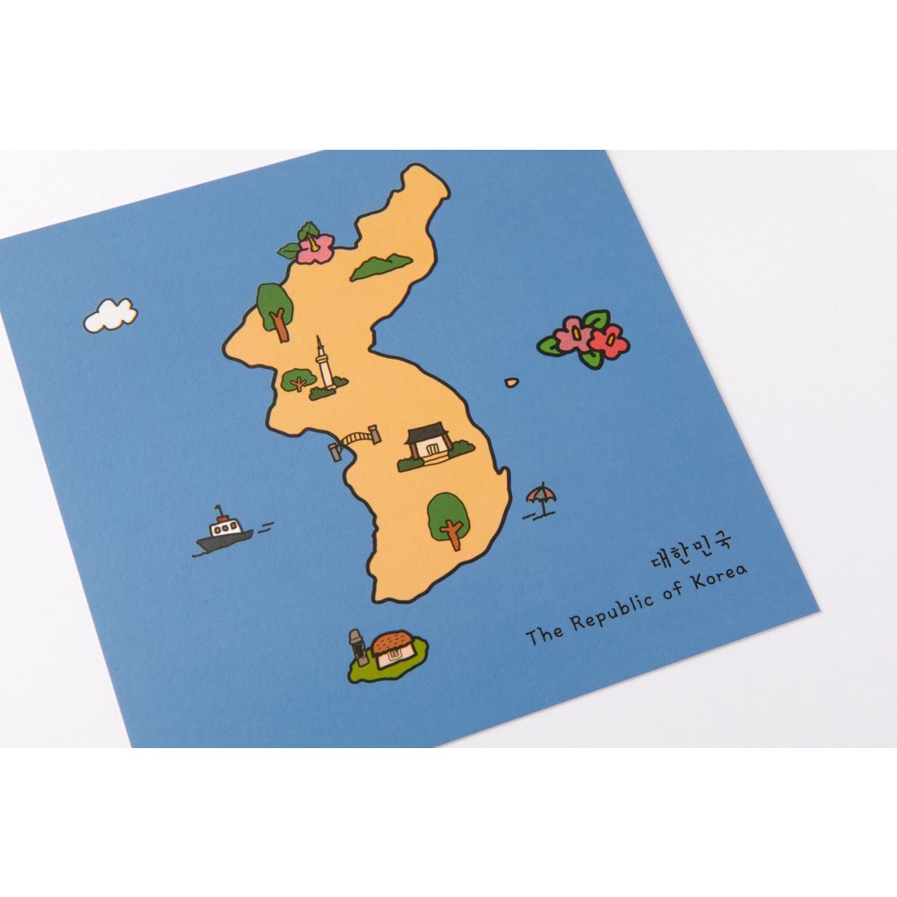 Set Postcard ARTBOX Hàn Quốc In Biểu Tượng Đất Nước Hàn Quốc