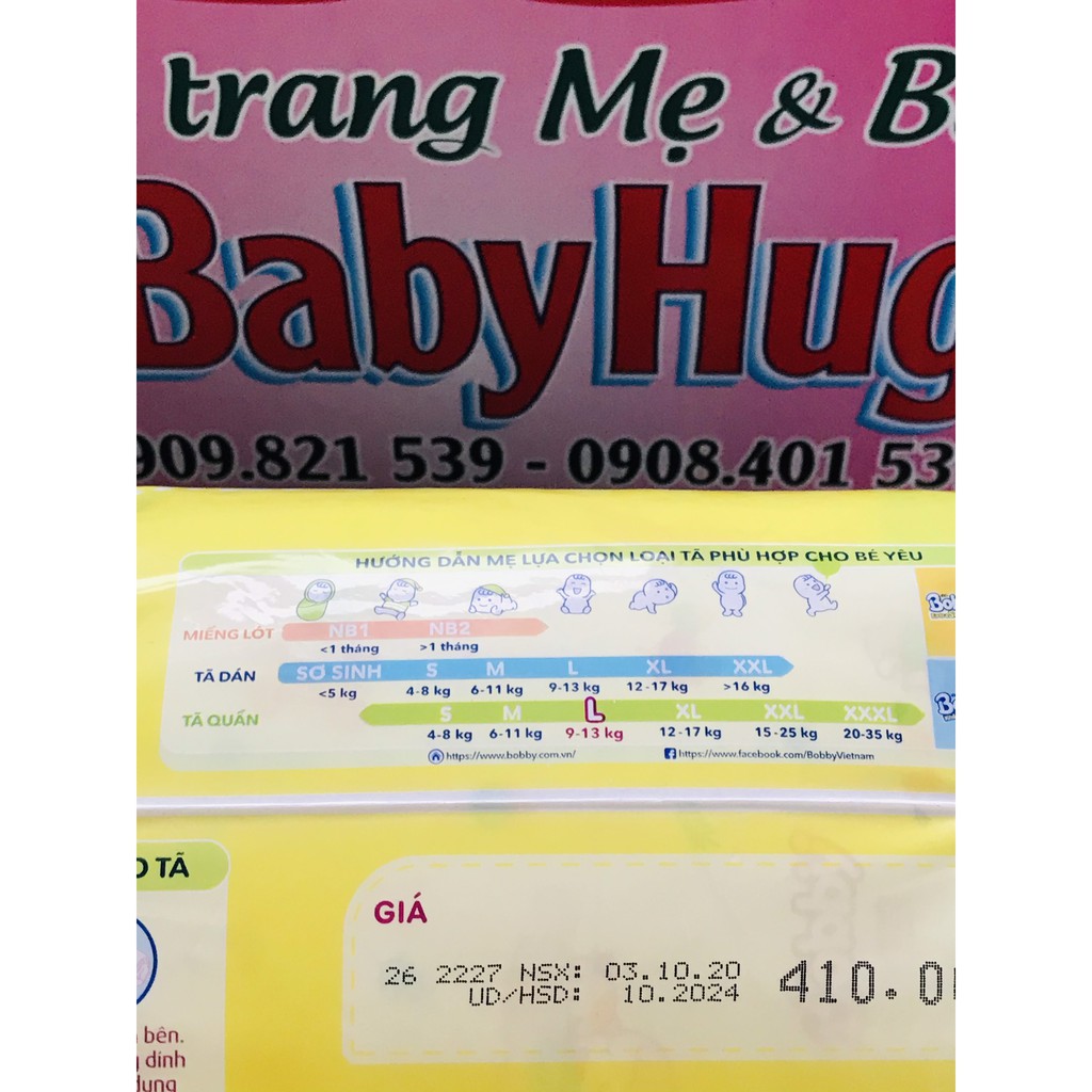 Tã quần BOBBY Size L 68 Miếng (9-13kg)