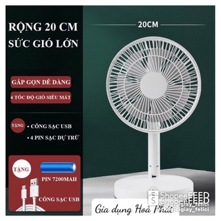Quạt sạc tích điện cao cấp (SIZE ĐẠI Pin trâu