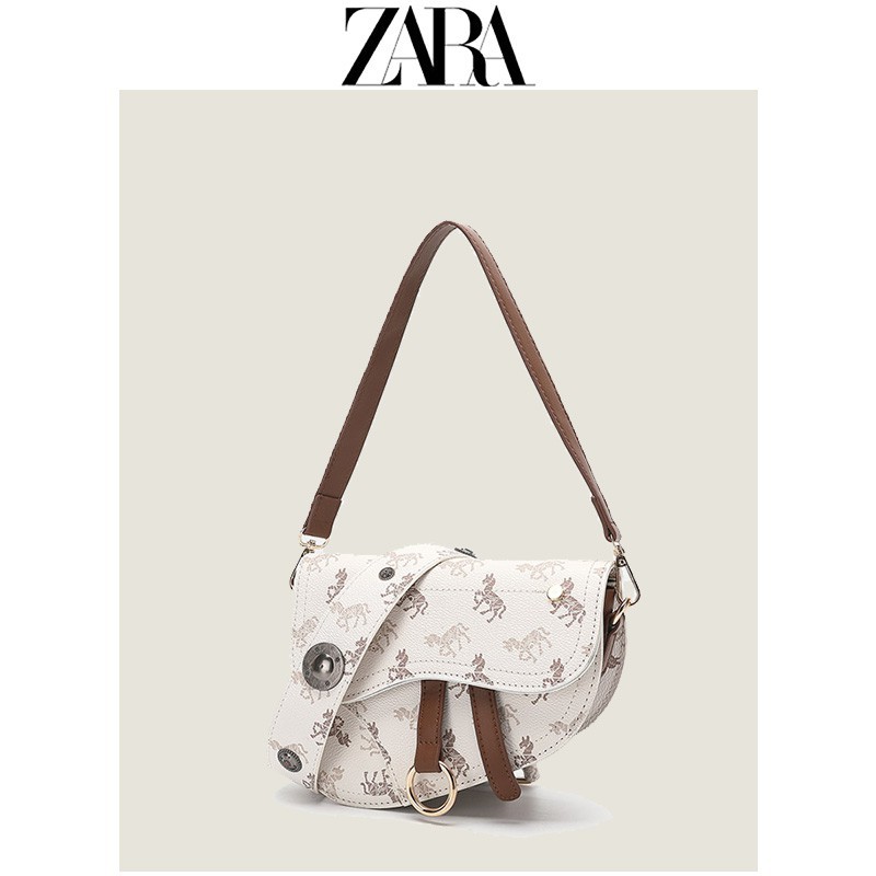 ✎▼Sản phẩm mới đầu mùa xuân của Zara dành cho nữ túi đeo vai năm 2021 yên ngựa chéo đa năng được ưa chuộng