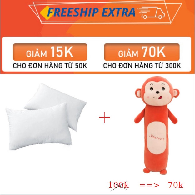 Gối ôm cho bé Gối ôm hình thú dài 55cm 70cm 90cm 110cm - CHAGAMO GOT1