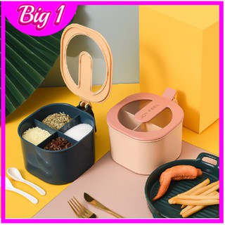 HỘP hũ đựng gia vị, hộp đựng bột canh, hộp đựng muối, hộp gia vị đa năng