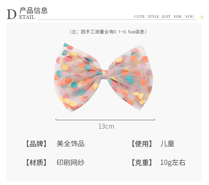 Kẹp tóc Soffny thiết kế kiểu nơ xinh xắn thời trang cho bé gái