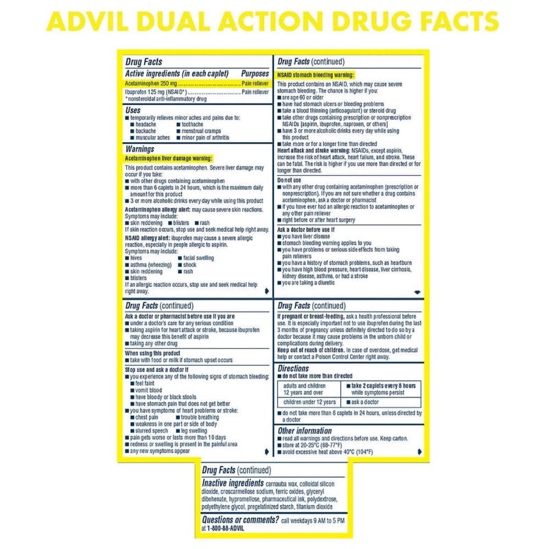 Viên Ad vil 250mg 72 Viên Mỹ
