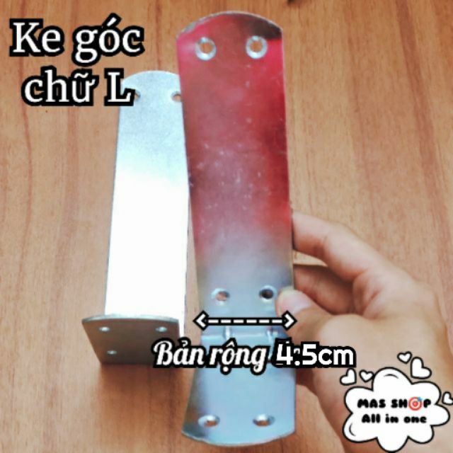 Bát giá đỡ, Ke góc vuông chữ L bản rộng 4.5cm loại dày 2.5mm