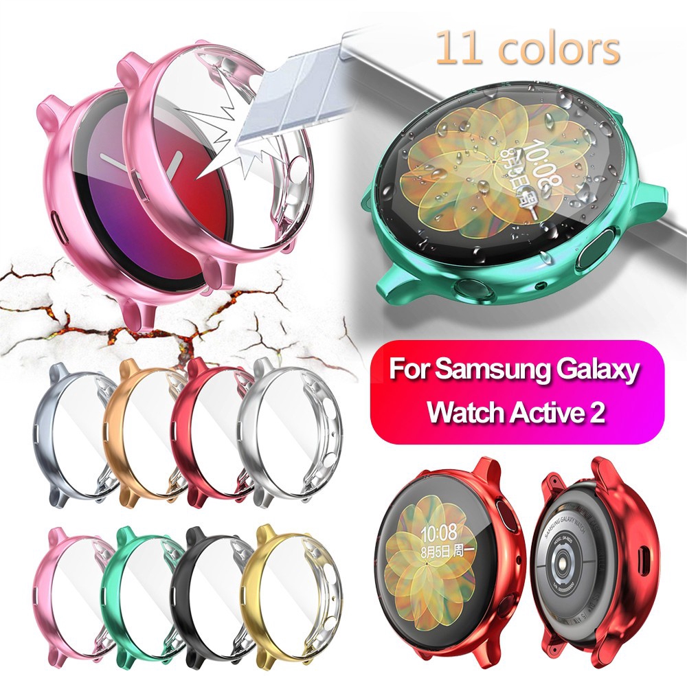 Ốp Tpu Mạ Điện Bảo Vệ Màn Hình Đồng Hồ Samsung Galaxy Watch Active 2 40 44mm