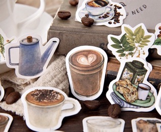 Sticker COFFEE drink set cho sổ planner