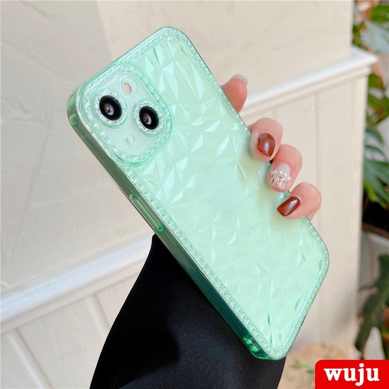 WUJU ốp lưng Mềm Tpu Trong Suốt Chống Sốc Lấp Lánh Tương thích Cho iPhone 11 12 13 Pro Max XS Max XR X 7 8 Plus SE 2020