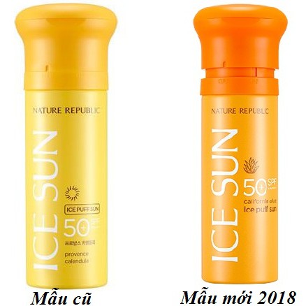 Kem chống nắng ice sun Nature Republic mẫu mới 2018