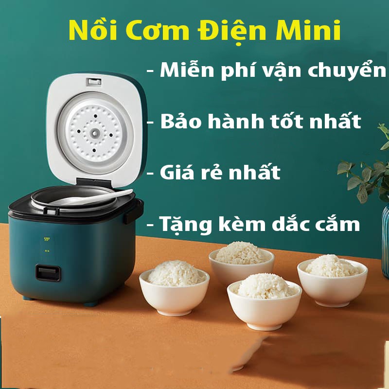 NỒI CƠM ĐIỆN MINI ( 2 NGƯỜI ĂN ) TIỆN DỤNG,chống dính 5 lớp