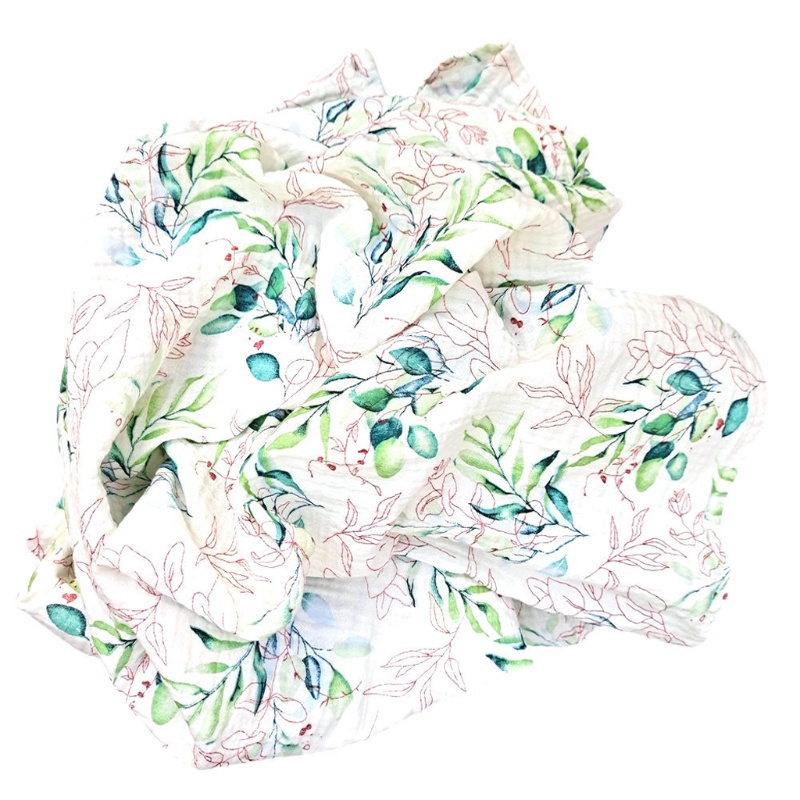 Chăn Quấn Em Bé Bằng Cotton 2 Lớp Mềm Mại 120x120cm Màu Trơn Xinh Xắn