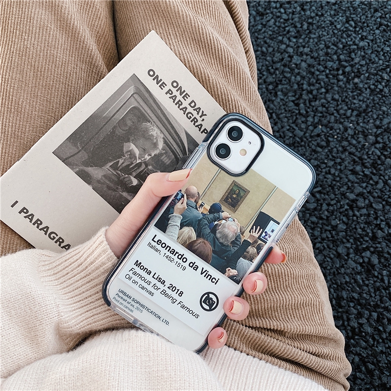 iPhone 12 Pro max Ốp điện thoại mềm in hình bức tranh nổi tiếng Mona Lisa dành cho iPhone 11 Pro MAX 7 8 Plus XR XS MAX | BigBuy360 - bigbuy360.vn