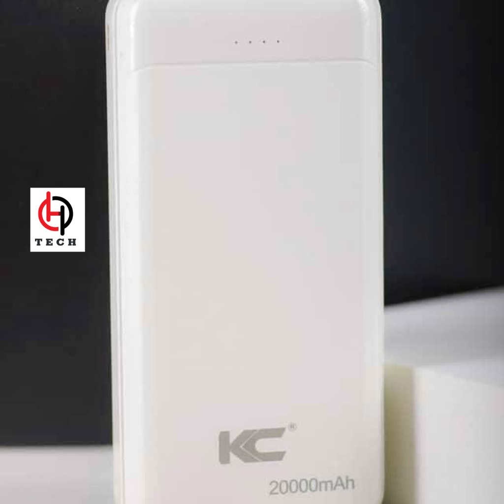 Sạc dự phòng KC B03 chính hãng 20000 mah, 2 cổng sạc usr tiện ích, bảo hành 12 tháng.