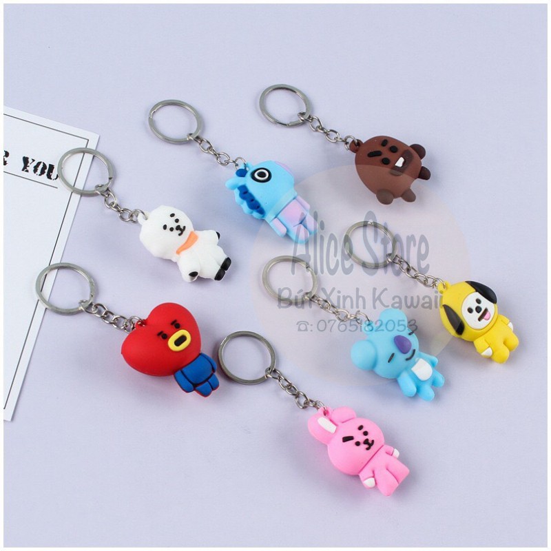 Móc Khoá 3d Idol Bts, Bt21 Mẫu Đẹp Full Bộ Bukao