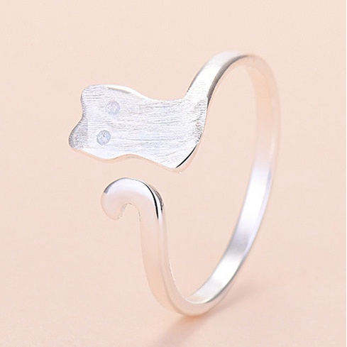 Nhẫn Hở Hình Mèo Dễ Thương Thời Trang Cho Nữ