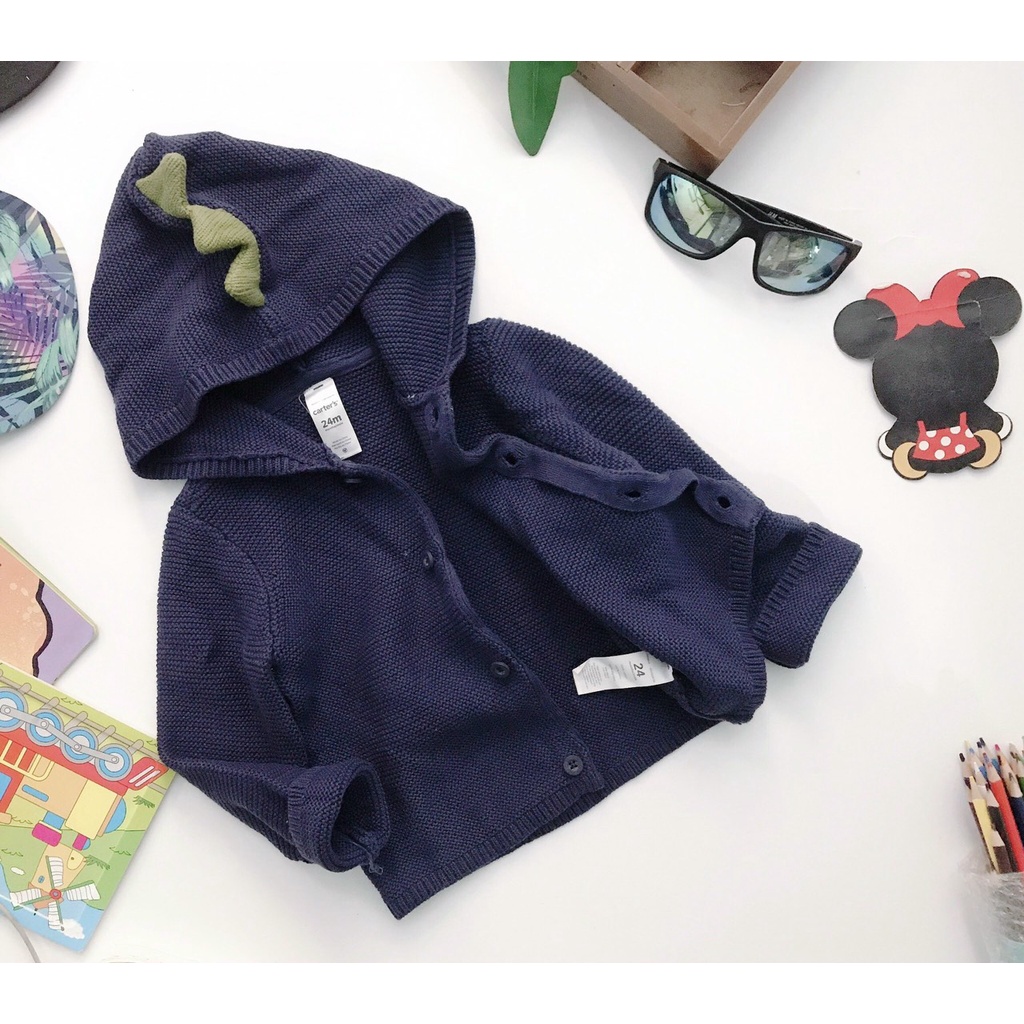 Áo khoác len có mũ cho bé - Hàng xuất dư - MC0162