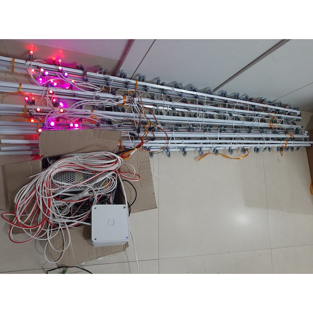 Cây Đèn Led Pháo Hoa TRọn Bộ  Full Hiệu Ứng Cài Đặt Sẵn, Có Âm Thanh, Mua về Cắm Vào Là Chơi