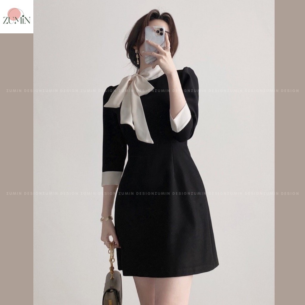 Đầm thiết kế cao cấp phong cách Hàn Quốc, váy thiết kế thanh lịch sang trọng, váy công sở, đầm dự tiệc linhmyfashion1402