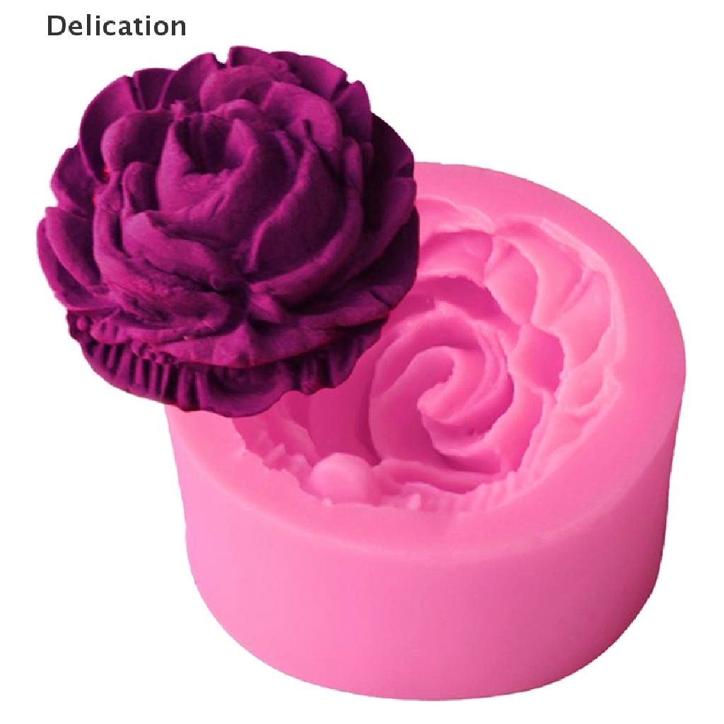 Khuôn làm bánh hình hoa hồng bằng silicone thiết kế sáng tạo dễ thương