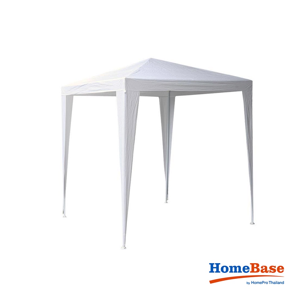 HomeBase Lều cắm trại polyester khung thép dễ lắp ráp W200xH230xD200cm màu trắng