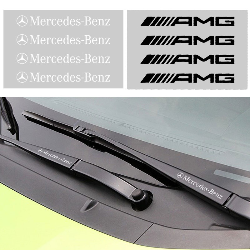 Bộ 4 Miếng Dán Chống Trầy Cho Tay Cầm Cửa Xe Hơi Mercedes Benz AMG W212 W211 W210 GLC GLE