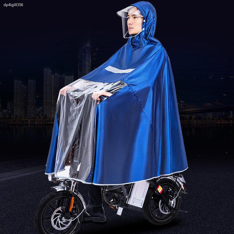 【2021】Áo mưa chuyên dụng đi xe thay mặt gấp đạp điện bình ắc quy nhỏ nam nữ dày thời trang poncho