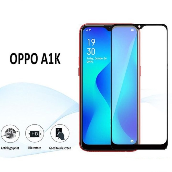 Cường Lực Full Màn Oppo A1k, A3s, A5s, Op A7, F3, F3 plus, F5, F7, F9.