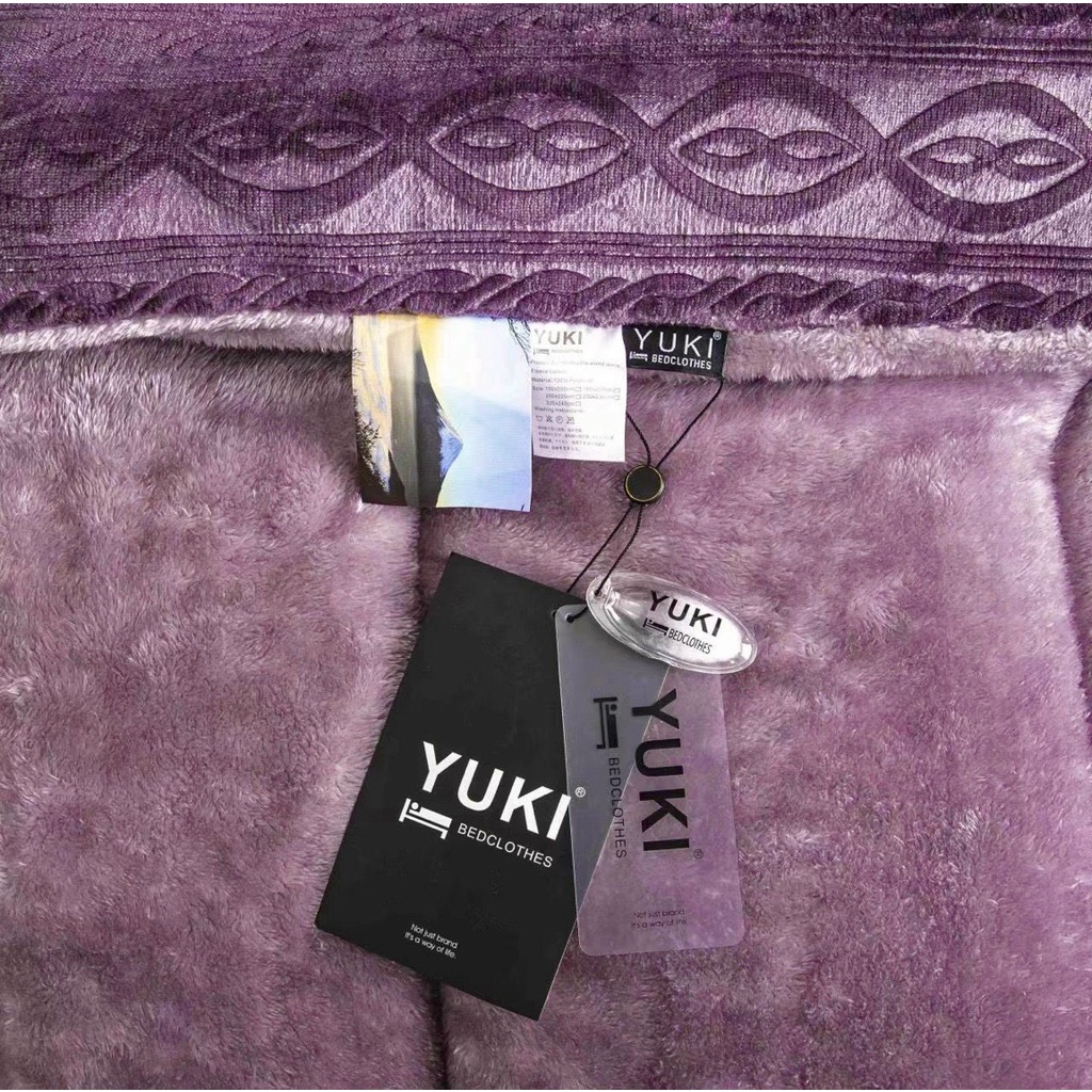 Chăn lông cừu YUKI Nhật mới nhất 2022-siêu ấm-siêu mềm mượt EMIN Bedding