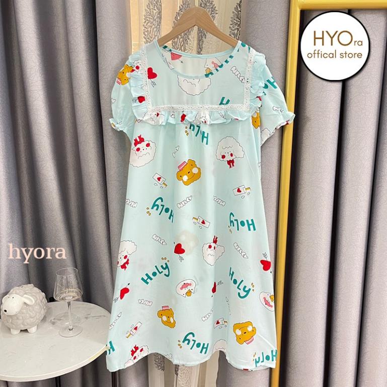 Váy bầu mùa hè thiết kế đầm ngủ đẹp kiểu suông vải lanh tole mát VN-2