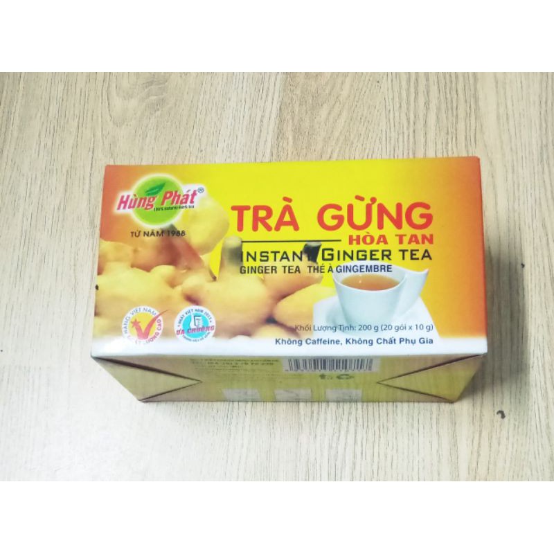 [Mã GROXUAN1 giảm 8% đơn 150K] Trà Gừng Hòa Tan Hùng Phát 200g ( 20 gói×10g) | BigBuy360 - bigbuy360.vn