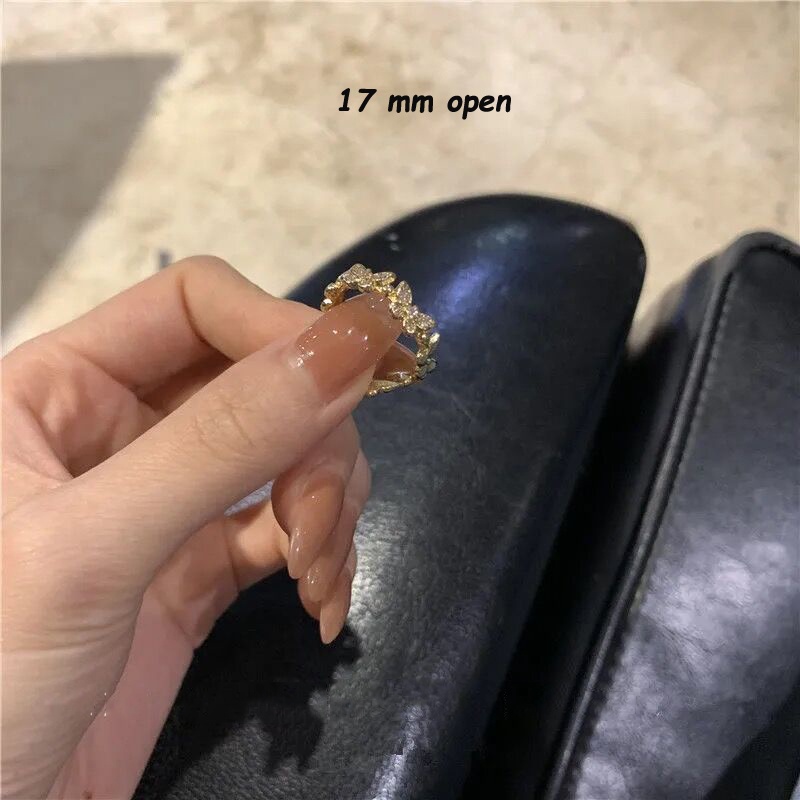 Nhẫn hở thiết kế đơn giản nhiều mẫu mã thời trang có thể điều chỉnh cho nữ
