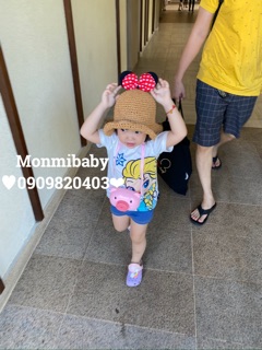 [ VIDEO ẢNH THẬT ]  NÓN CỐI MICKEY ĐI BIỂN CHO BÉ