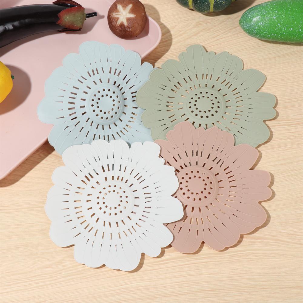KUNHEV Nắp Đậy Cống Thoát Nước Bồn Rửa Chén Bằng Silicone Hình Hoa Mẫu Đơn