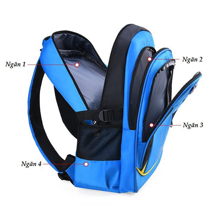 Balo đi học, Balo học sinh siêu nhẹ chống thấm nước JUNHANBAGS BALO-23