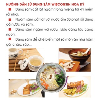 [Chính hãng] Sâm Wisconsin Hoa Kỳ – Cắt lát
