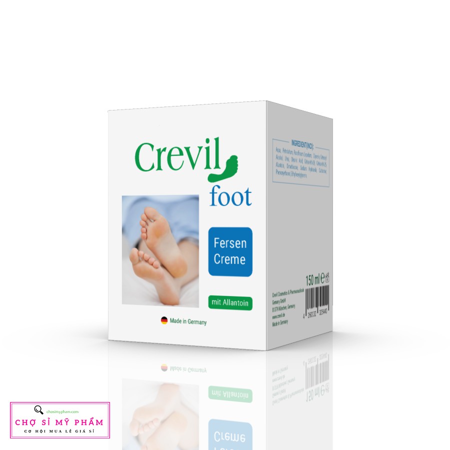 Kem Giảm Chai Sần, Khô Nứt Gót Chân, Bàn Chân Crevil Foot Fersen Crème 150ml