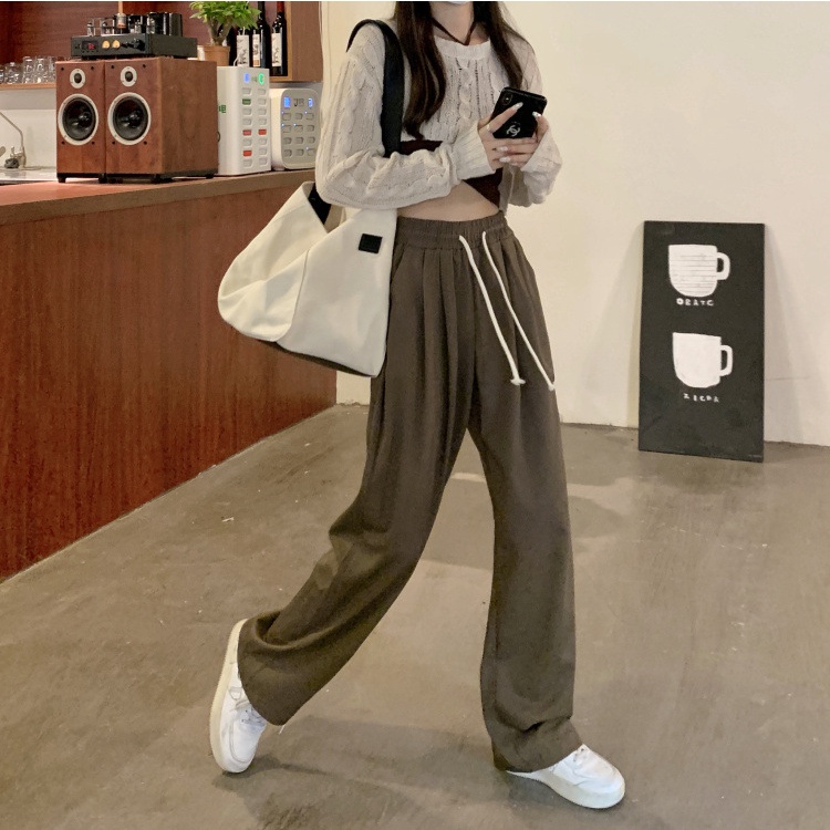 Quần Baggy Nhung Ống Rộng Phong Cách Hip Hop Thời Trang Mới 2023