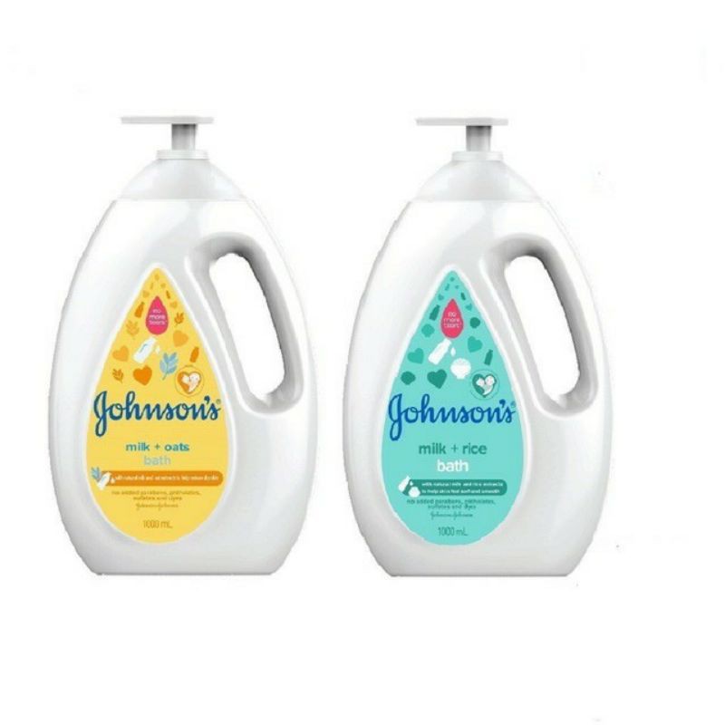 Date 2025- Sữa tắm sữa & gạo Johnson's Milk Rice / Sữa & yến mạch Johnson's Milk Oats 1000ml cho mẹ và bé
