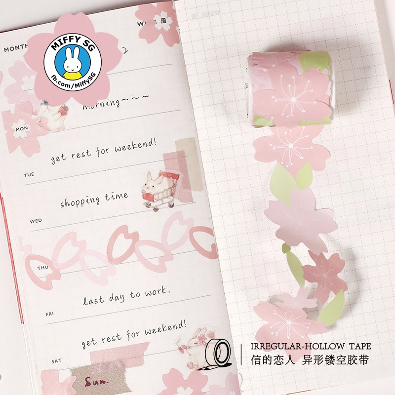 Series SAKURA_WASHI TAPE TRANG TRÍ SỔ PLANNER/ BULLET JOURNAL