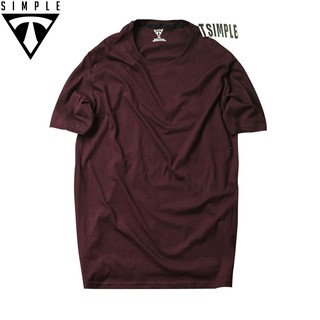 Áo Thun Nam Trơn TSIMPLE (Đỏ Mận)