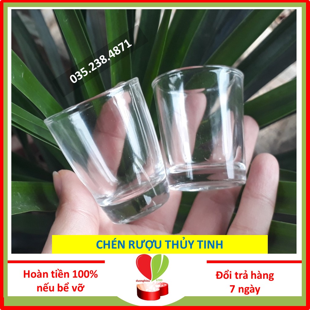 Chén Đựng Rượu Mắt Trâu, Chén Rượu Thủy Tinh Cực Rẻ - Duonghieu6789