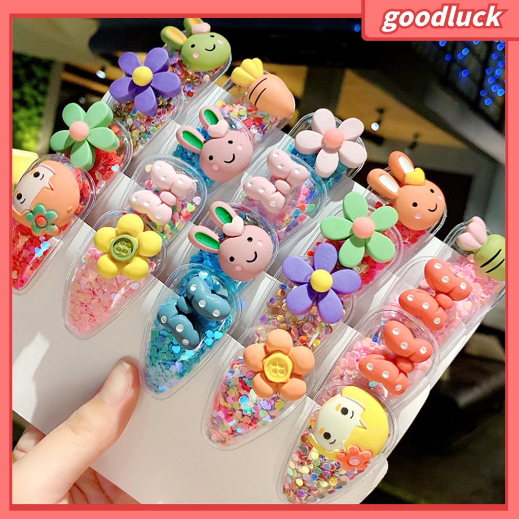 Set 5 Kẹp Tóc Hình Trái Cây Dễ Thương Cho Bé Gái