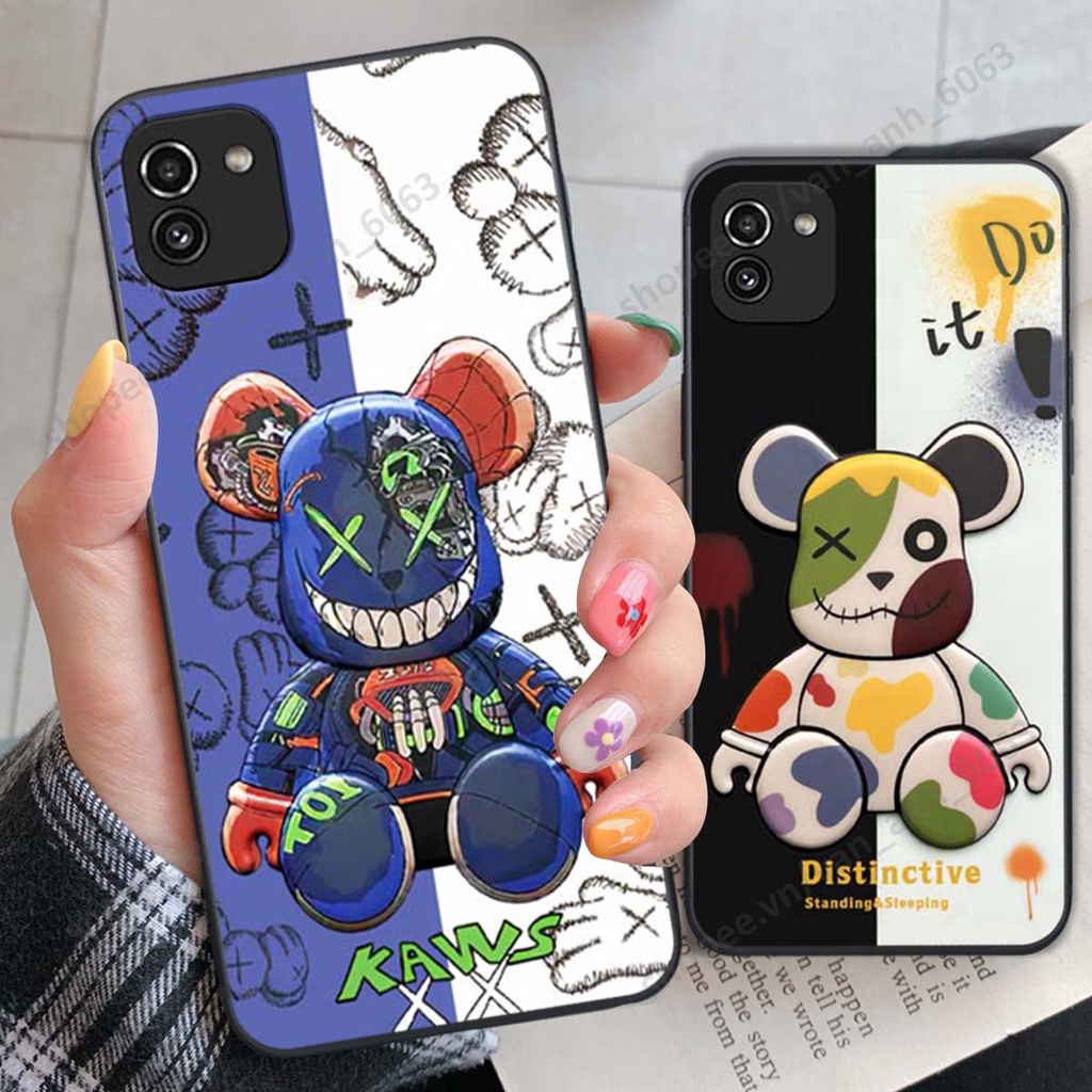 Ốp lưng Samsung A03 hình kaws, bear brick, venom thời trang siêu ngầu