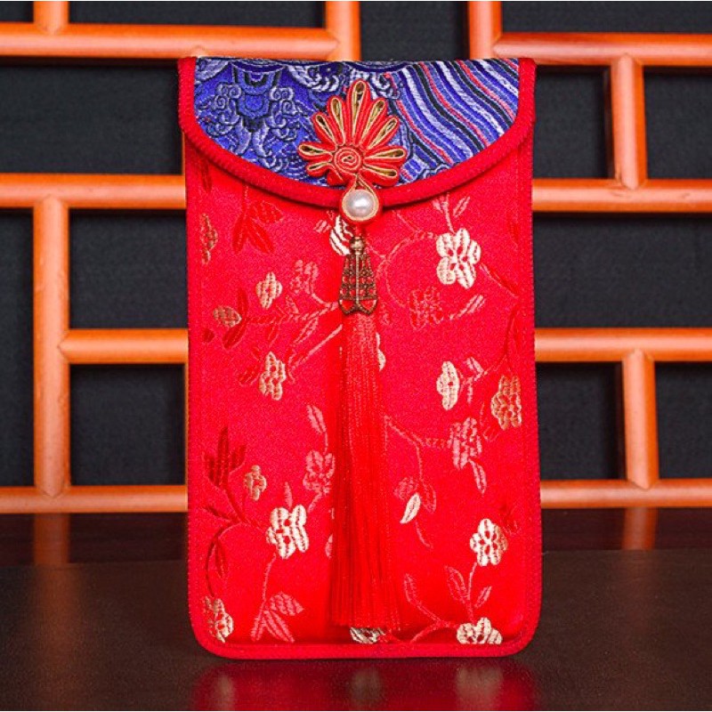 BAO LÌ XÌ VẢI GẤM CAO CẤP, bao lì xì tết, nạp tài ngày cưới