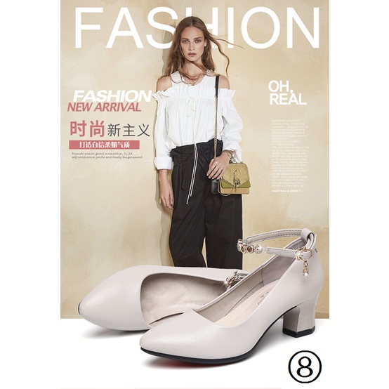 Giày Cao Gót Đế Mềm Thoải Mái Thời Trang Xuân Thu 2021 Cho Nữ Trung Niên